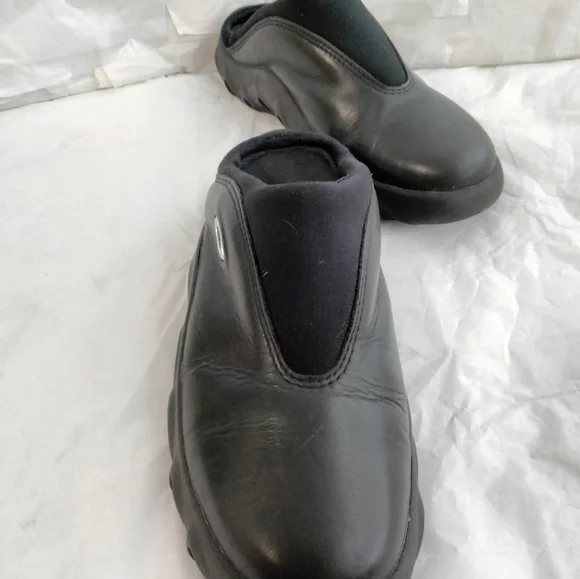 Vtg Oakley Bobbie Black Clogs Leather Womens 8.5 Rare - Picture 13 of 16